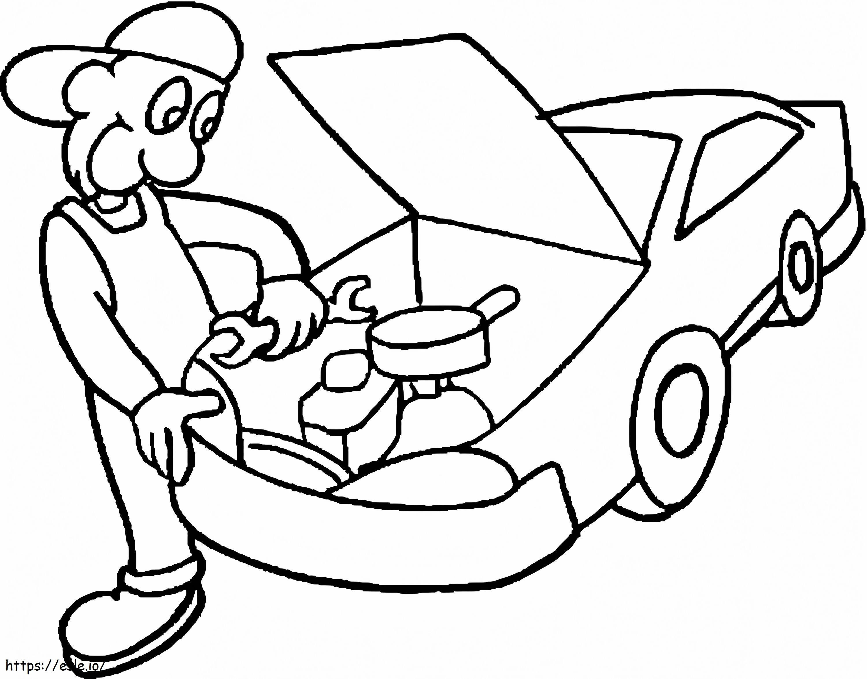 Mechanic 7 coloring page