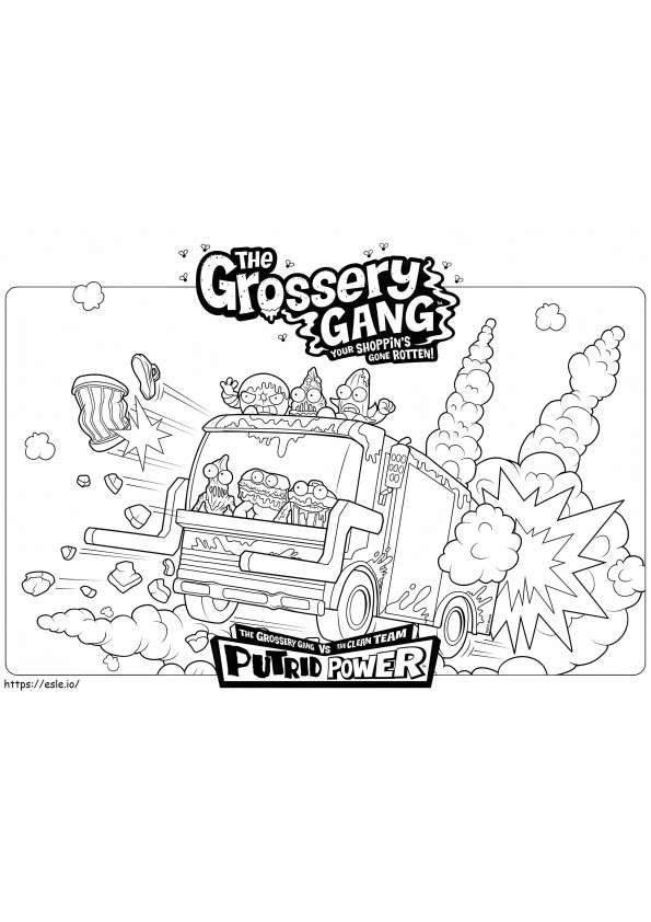 Printable Grossery Gang coloring page
