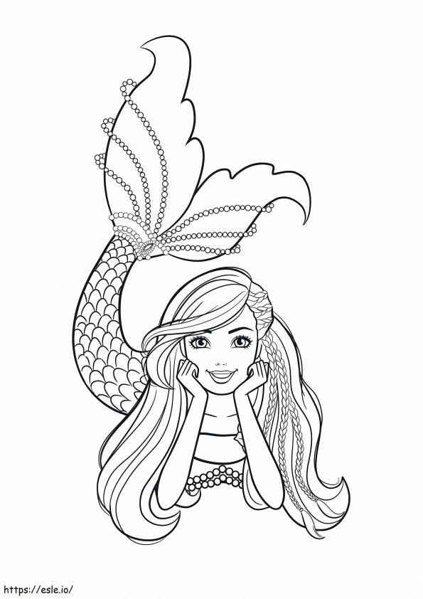 Barbie Mermaids Multicolored coloring page