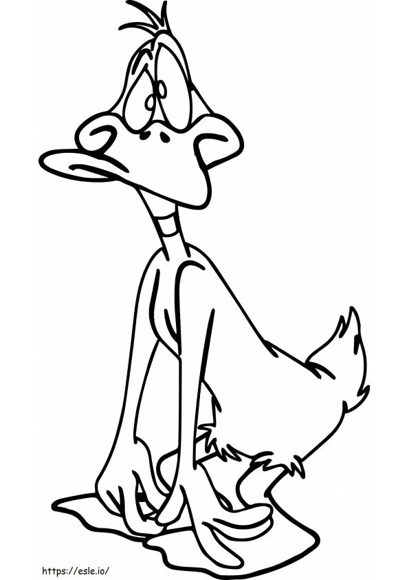 Stupid Daffy Duck coloring page