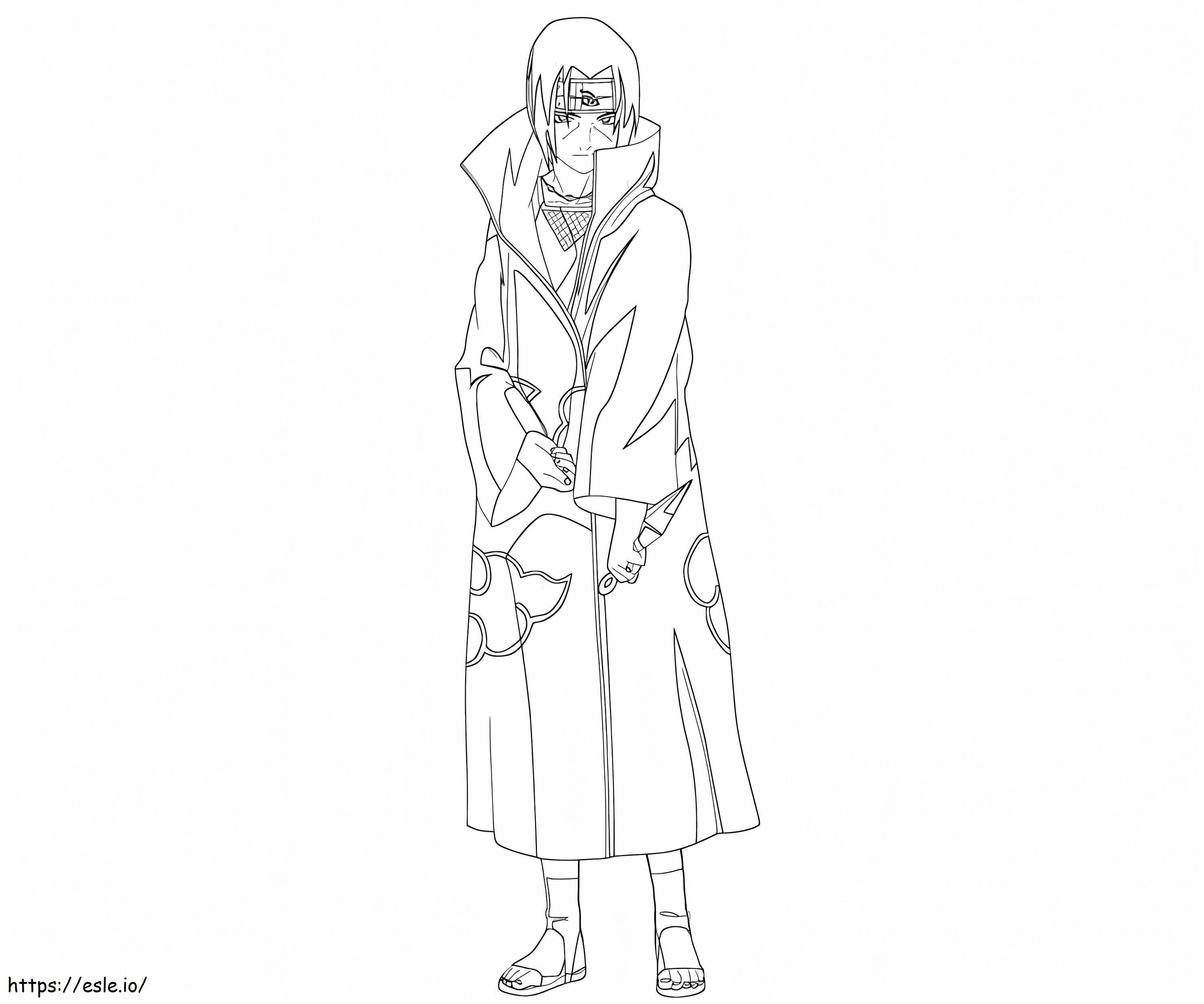 Itachi 6 coloring page