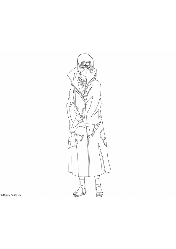 Itachi 6 coloring page