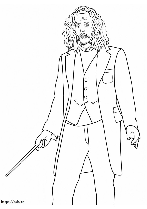 Sirius Black From Harry Potter coloring page