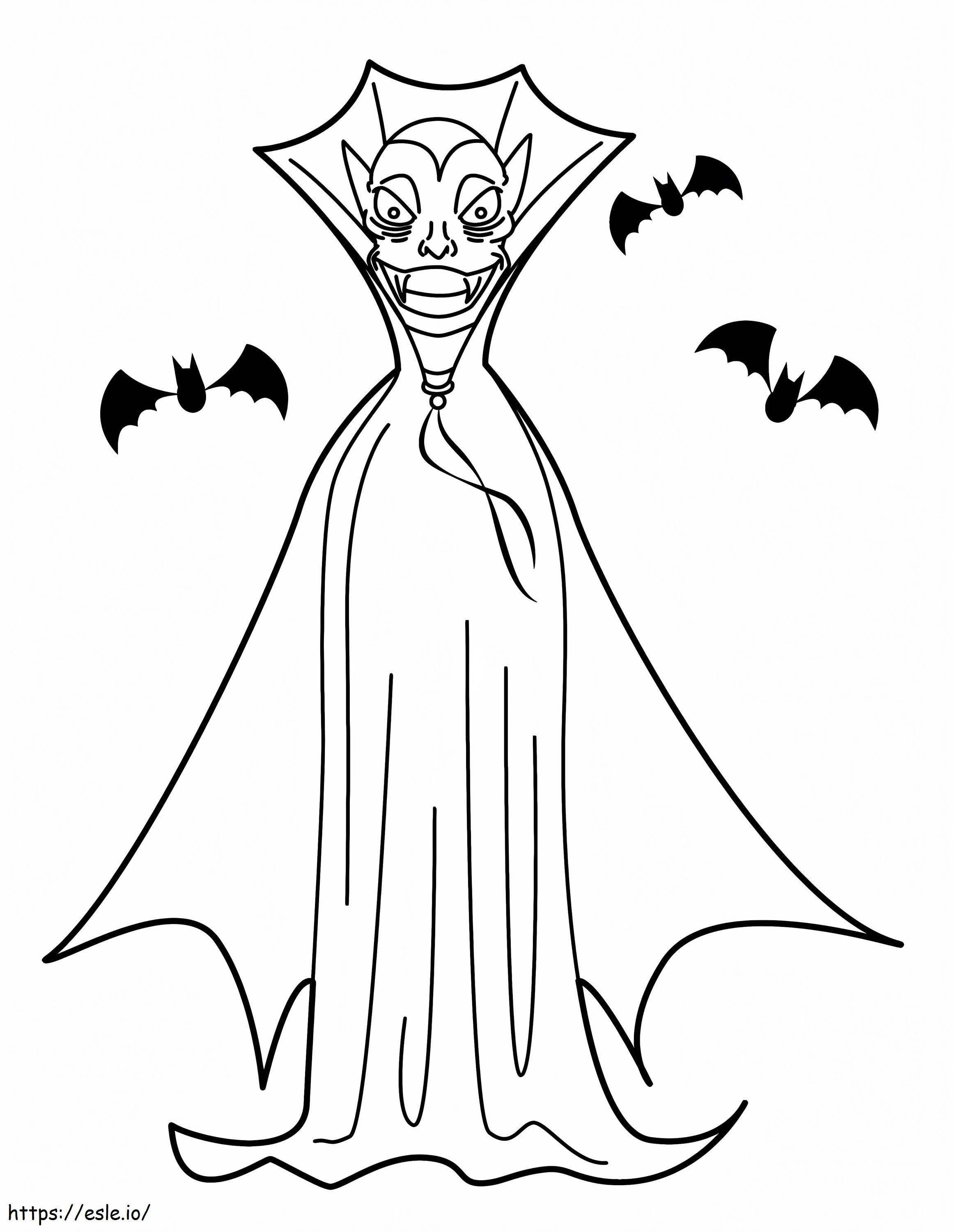 King Of Vampire coloring page