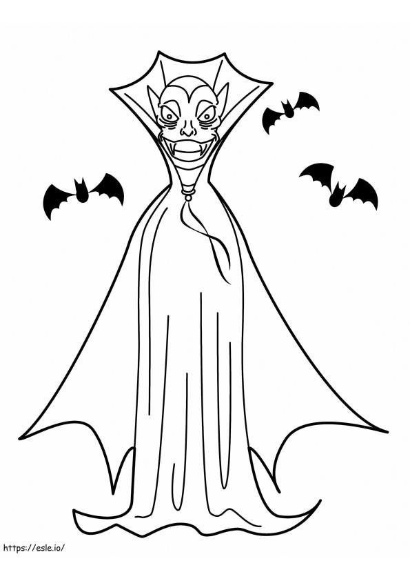 King Of Vampire coloring page