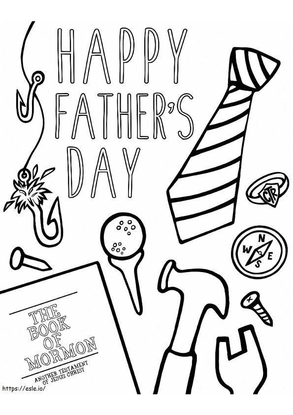 Nyomtatható Boldog Apák napját kifestő