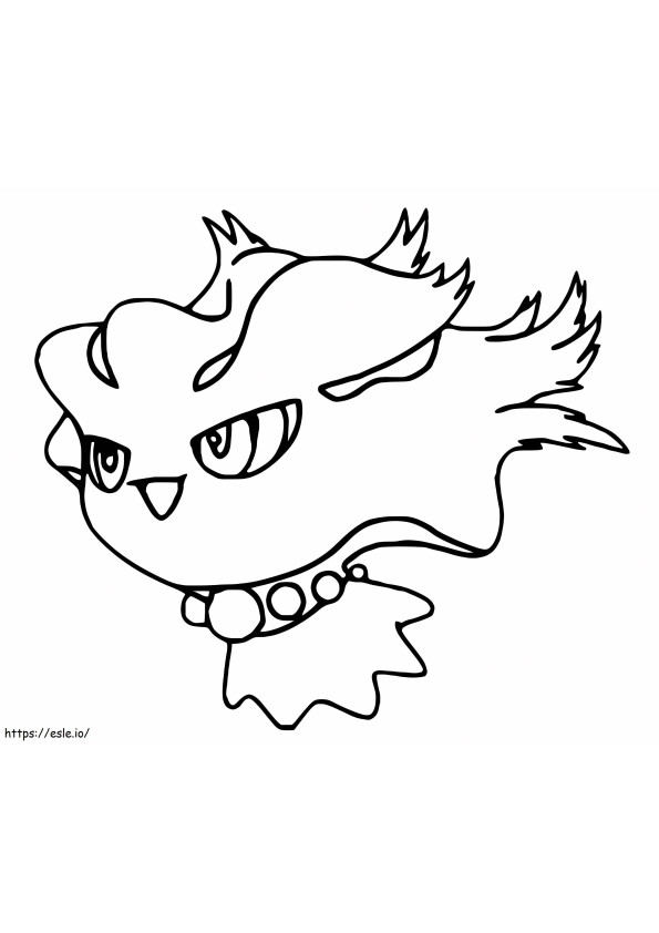 Coloriage Pokémon Misdreavus Gen 2 à imprimer dessin