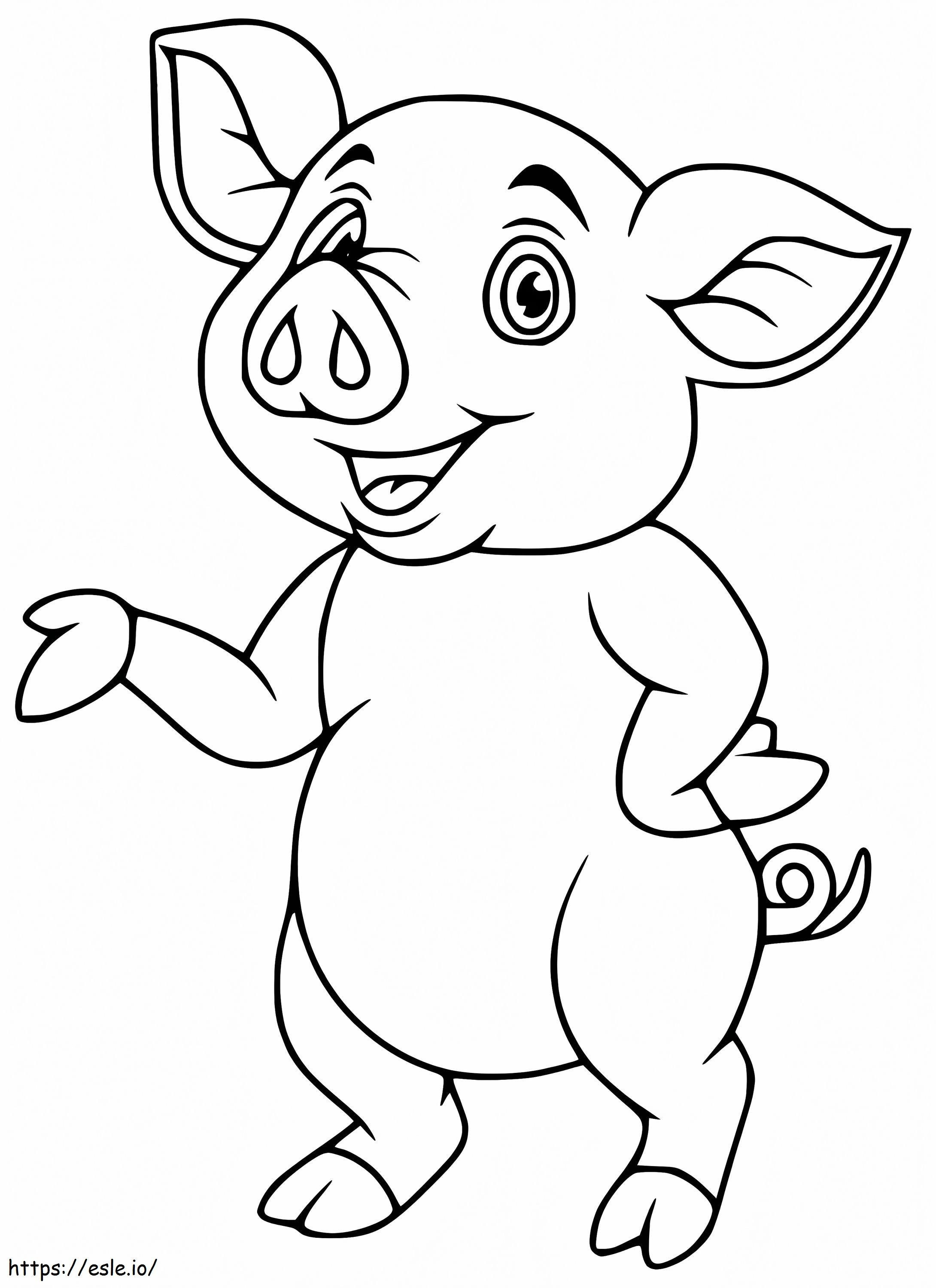 Baby Pig 8 coloring page