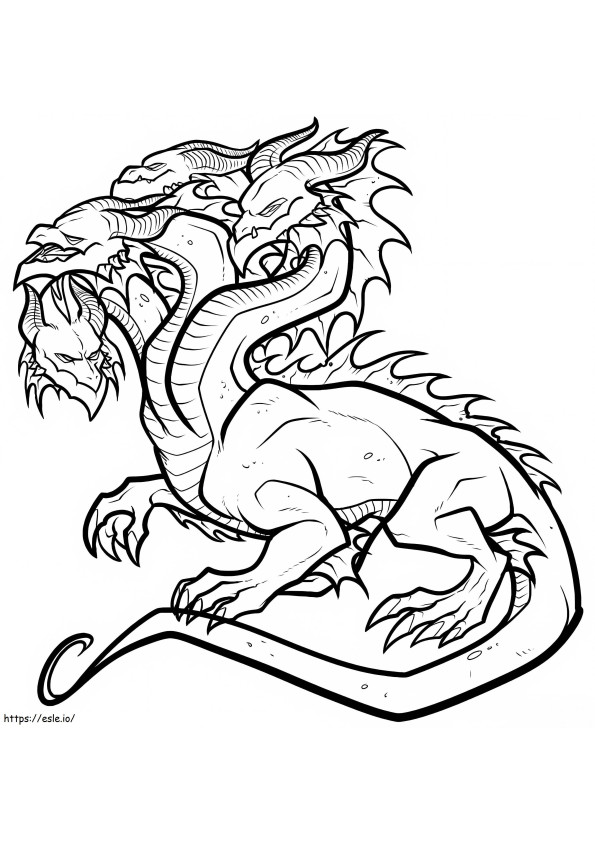 Legend Hydra coloring page