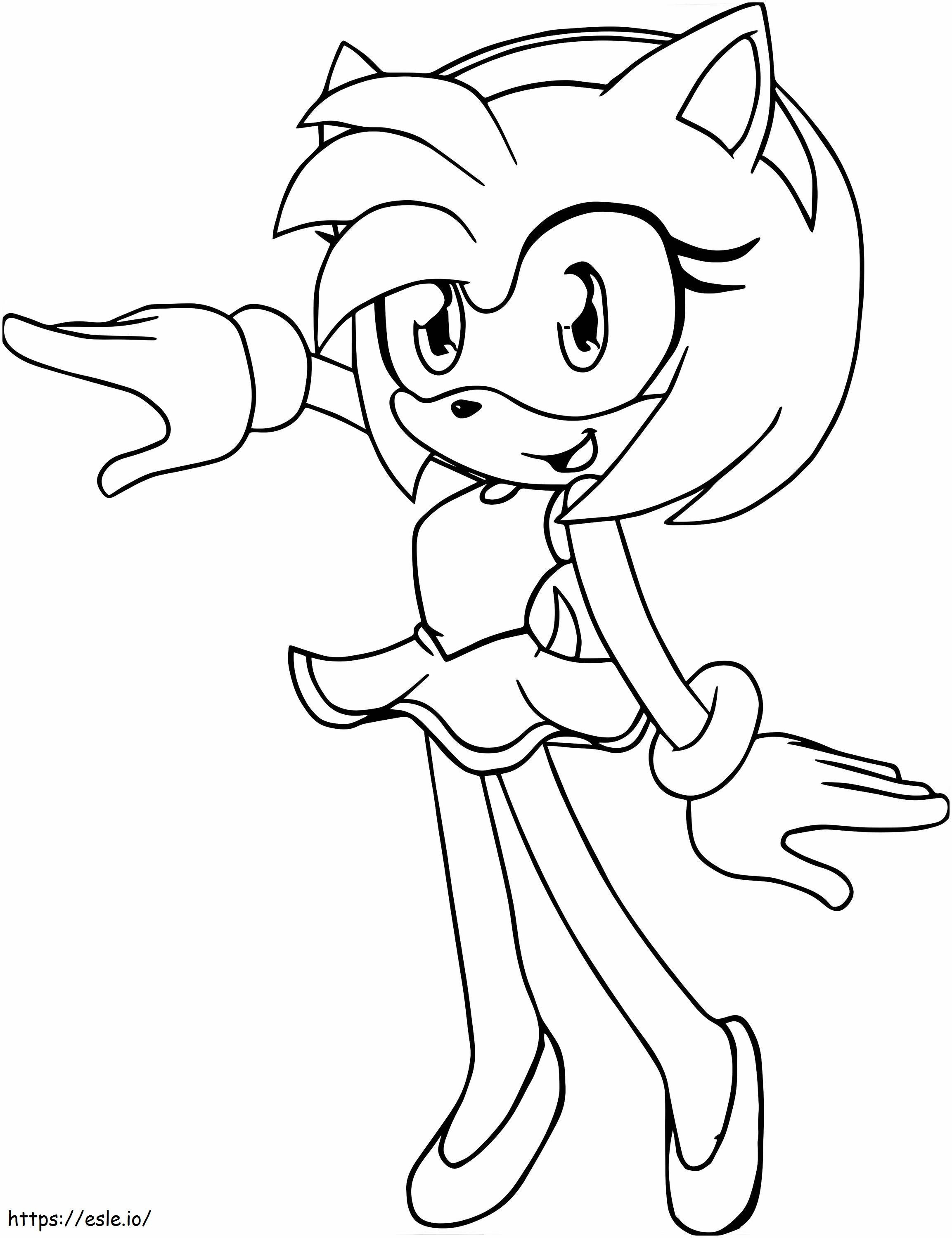 Amy Rose 787X1024 coloring page