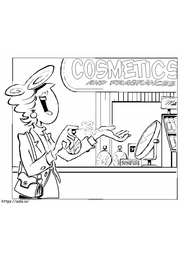 Cosmetics 2 coloring page