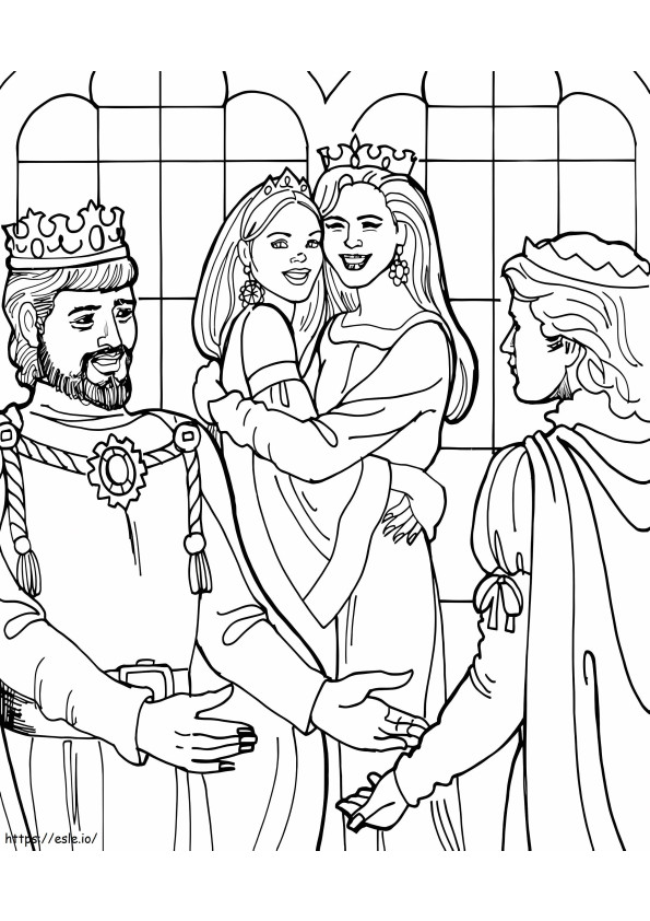 Princess Leonora Family coloring page