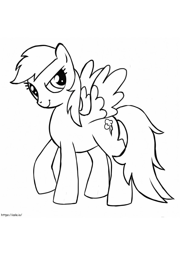 Awesome Rainbow Dash coloring page