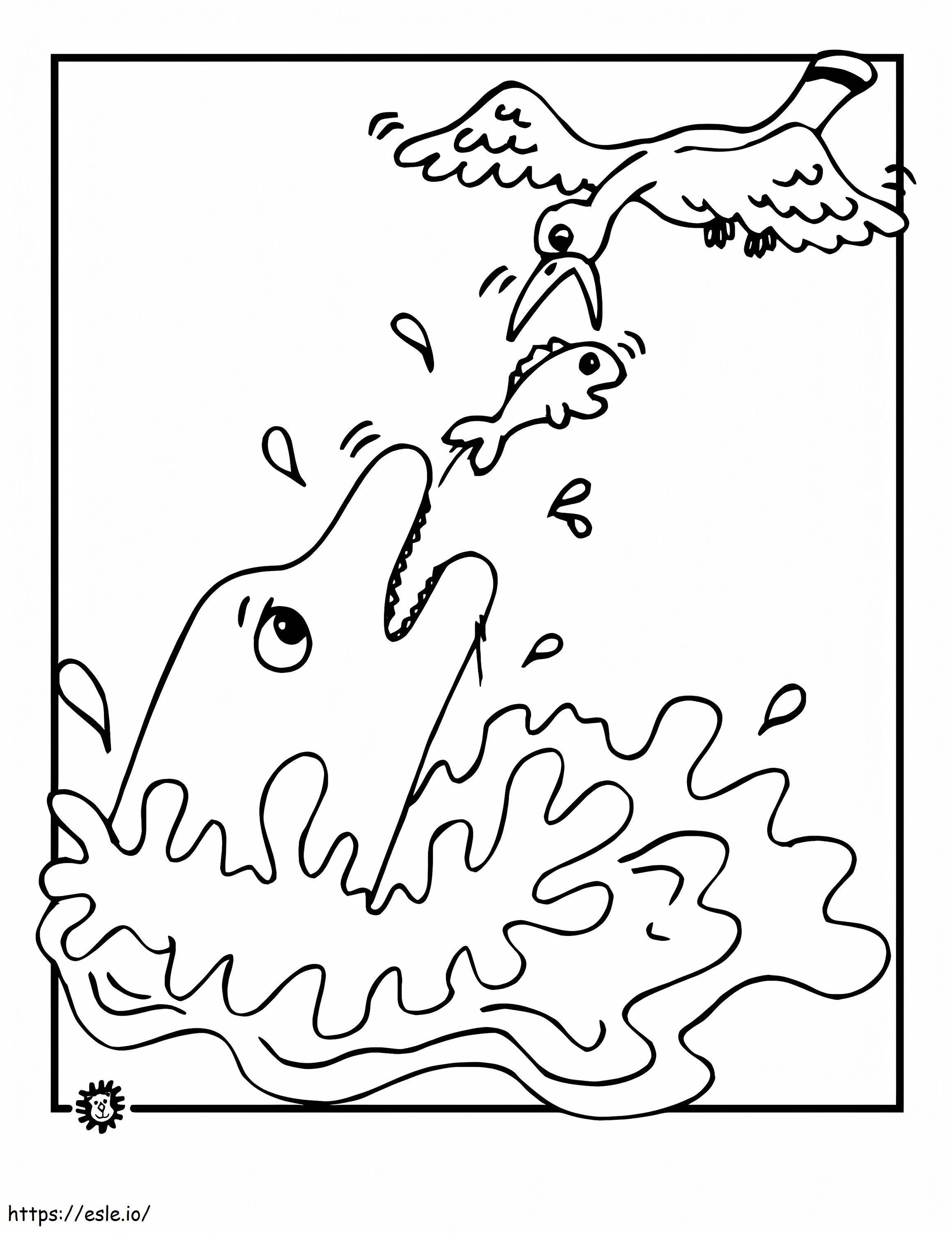 Printable Seagull coloring page