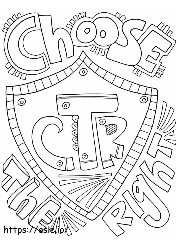 Choose The Right coloring page