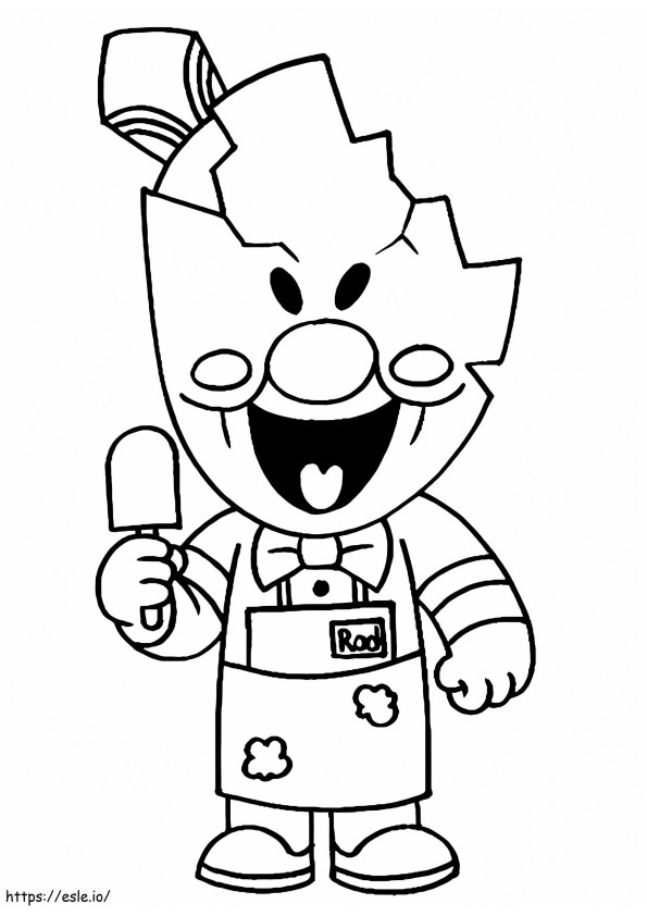 Rod From Ice Scream coloring page