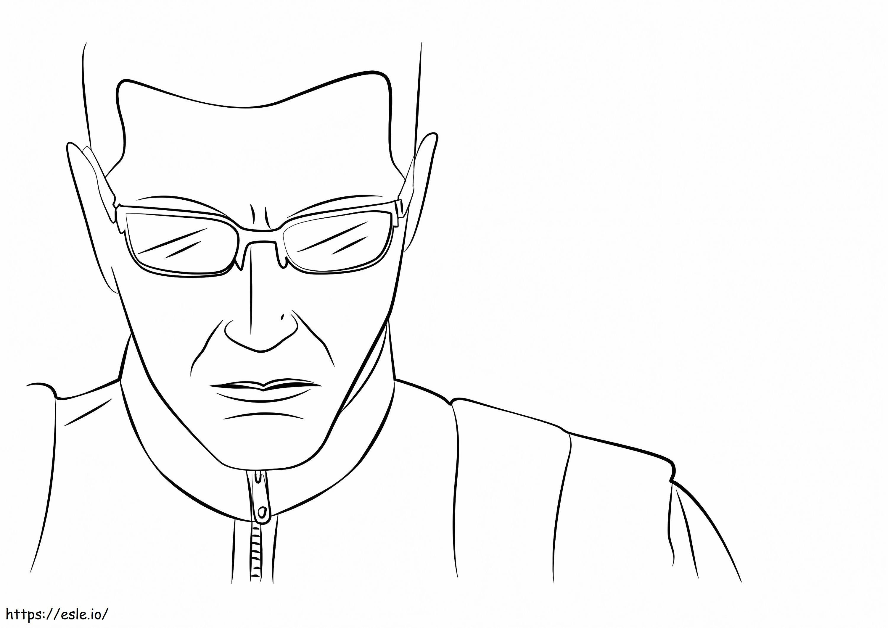 Albert Wesker From Resident Evil coloring page