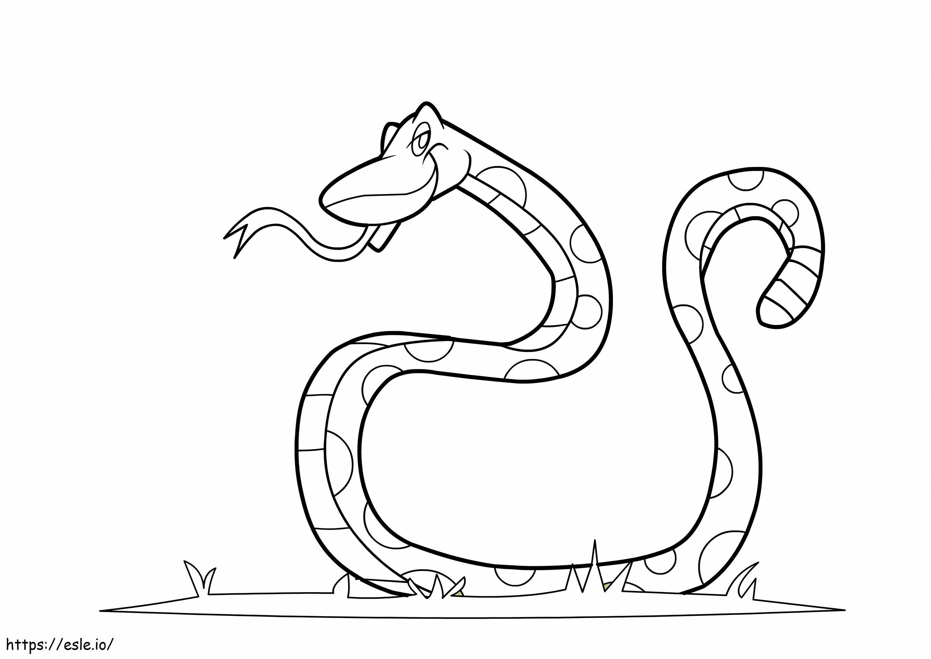 Coloriage Serpent frais à imprimer dessin