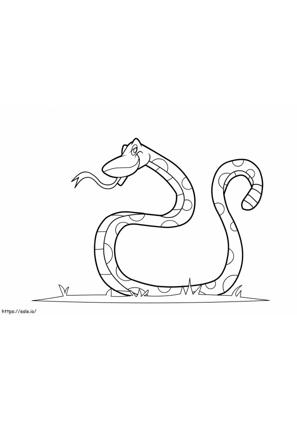 Coloriage Serpent frais à imprimer dessin