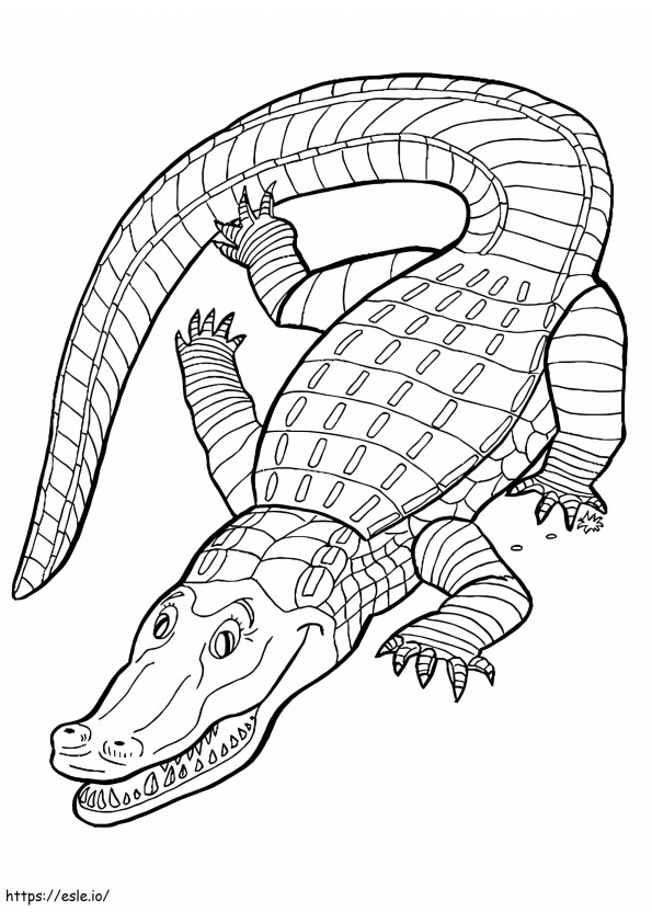 Coloriage Alligator gratuit imprimable à imprimer dessin