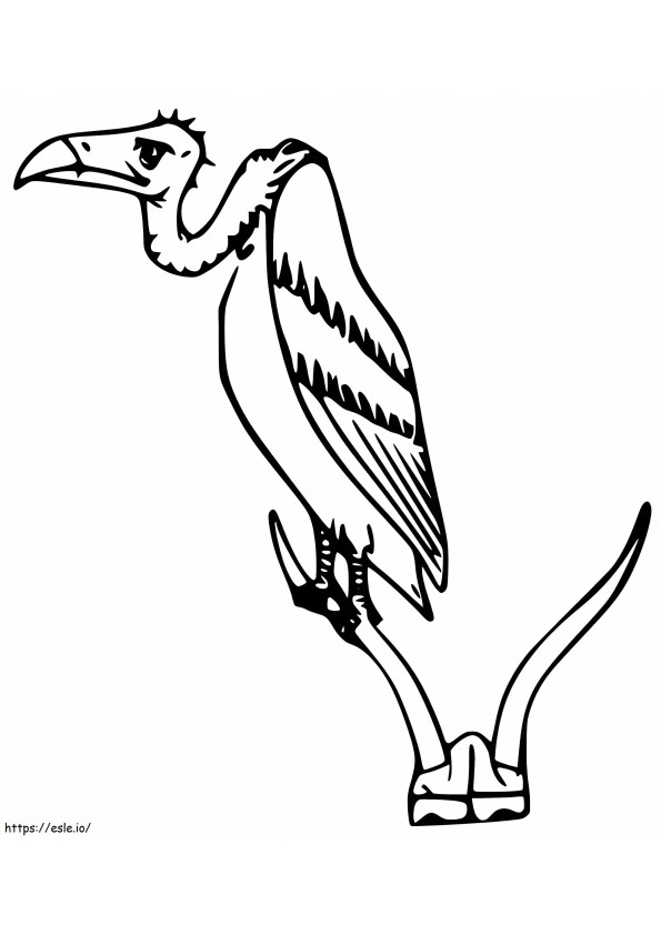 Vulture 1 coloring page