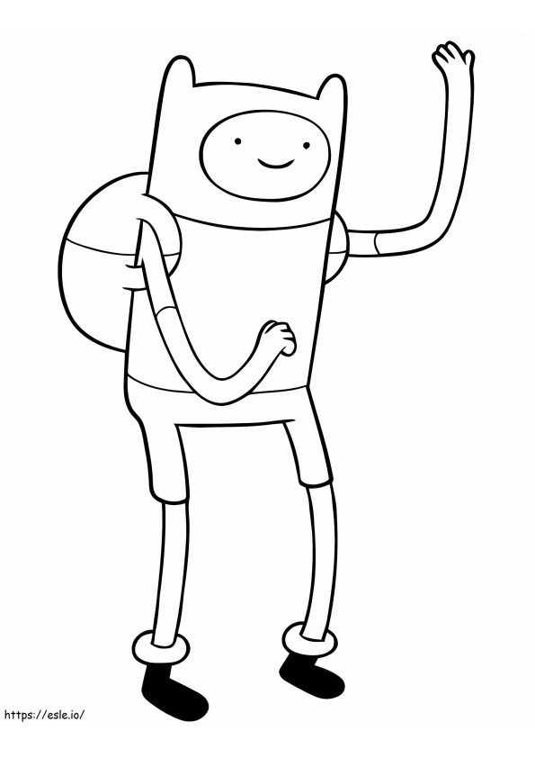 Cool Finn coloring page