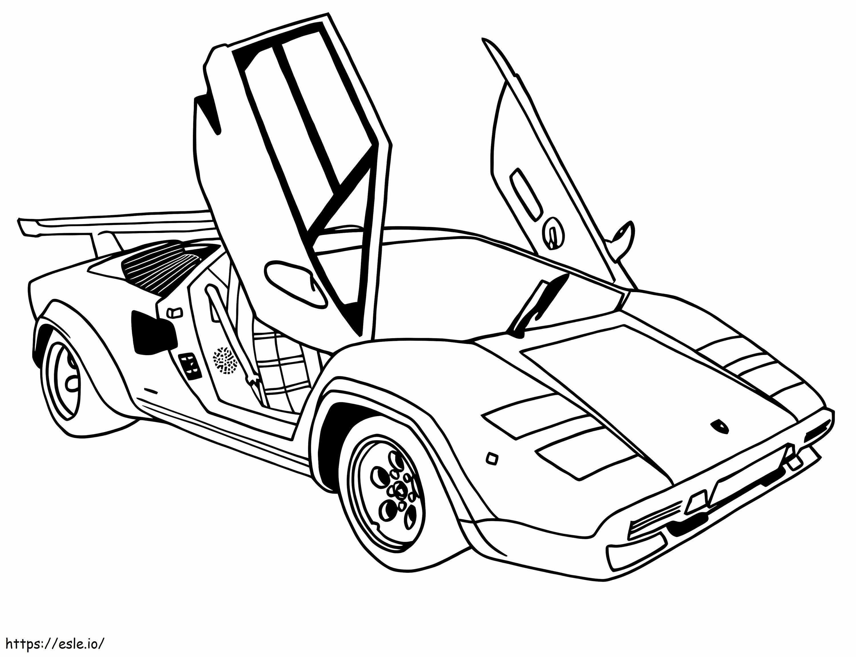 Coloriage Ferrari 4 à imprimer dessin