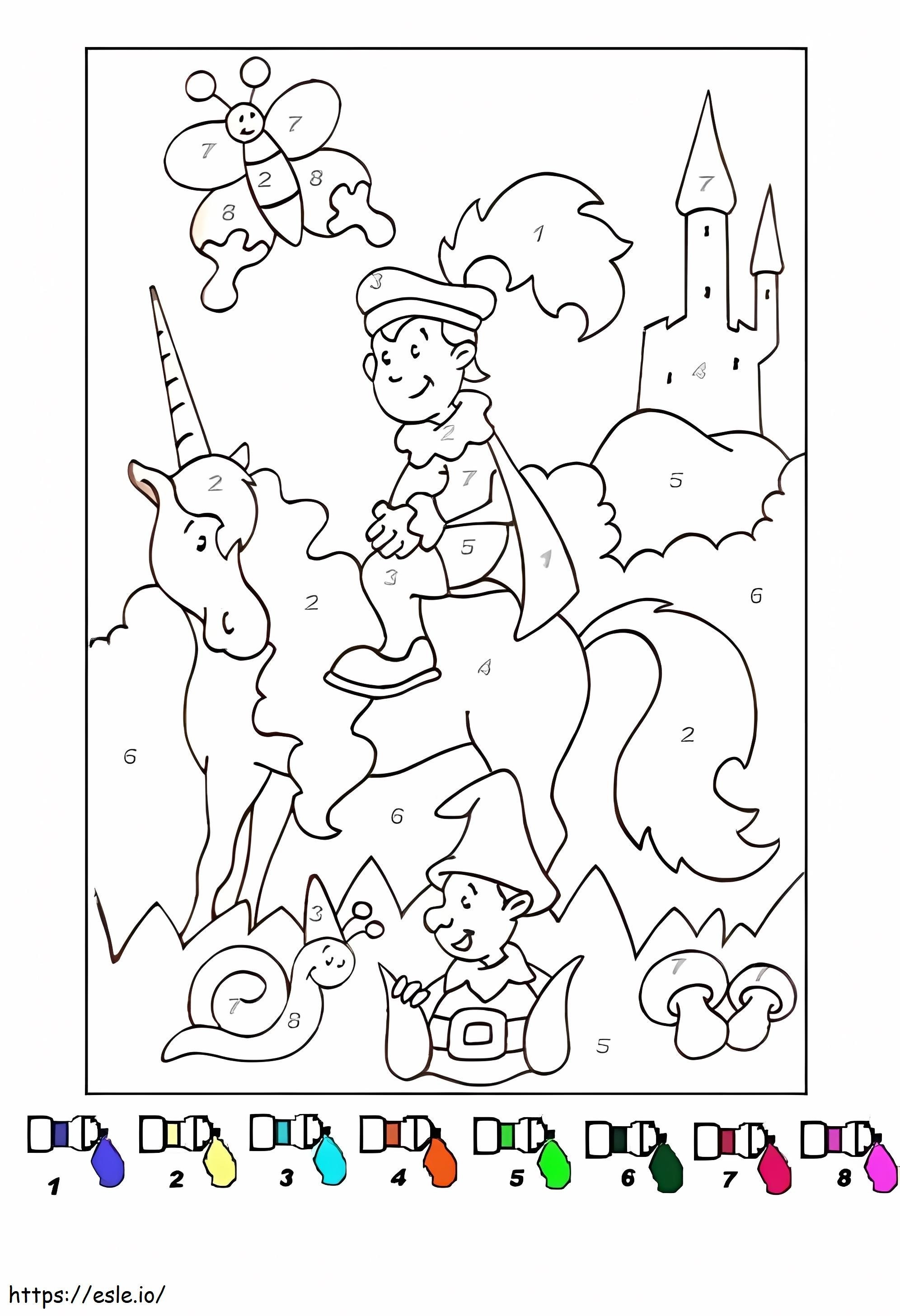 Magical Unicorn 11 coloring page