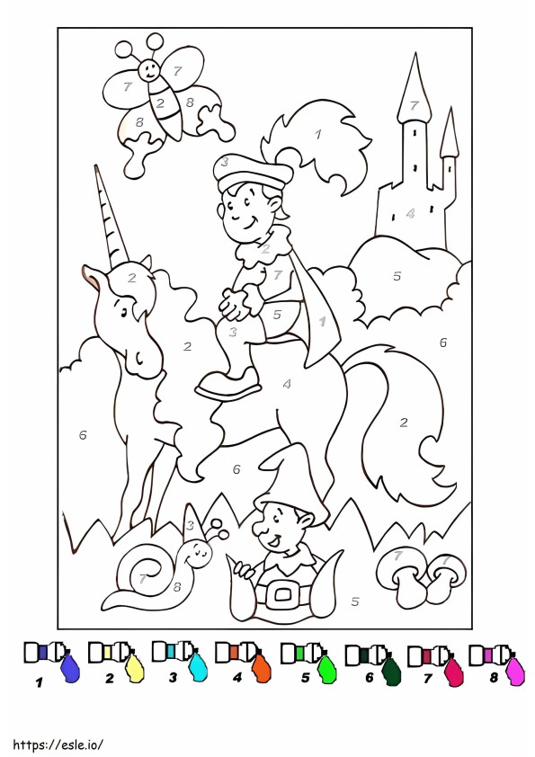 Magical Unicorn 11 coloring page