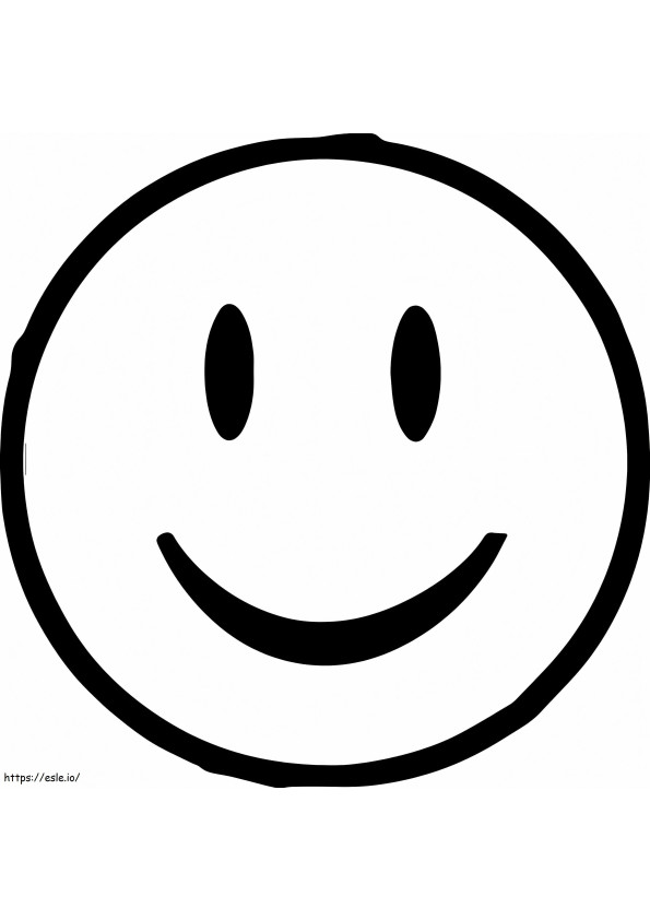 Smiley Face 8 coloring page