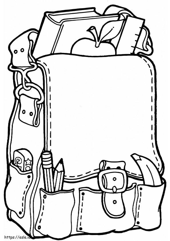 Backpack For Kids coloring page