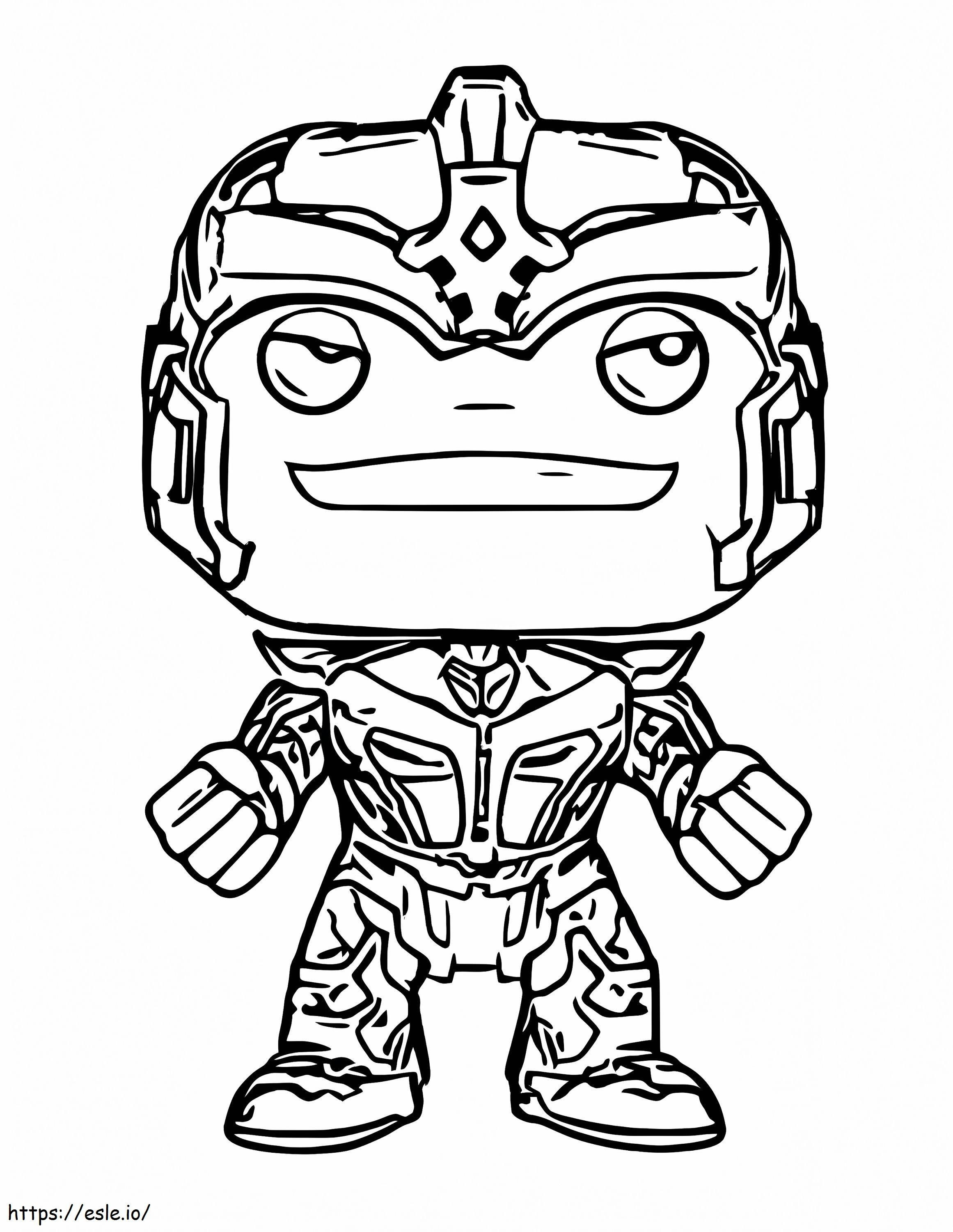 Thanos Funko coloring page