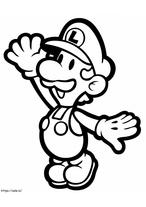 Luigi De Super Mario da colorare