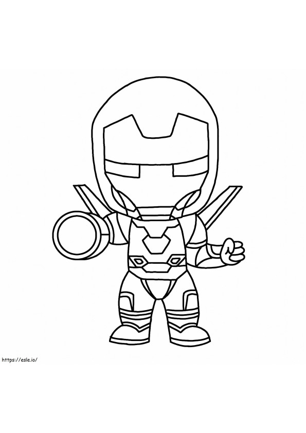 Chibi Ironman With Weapon