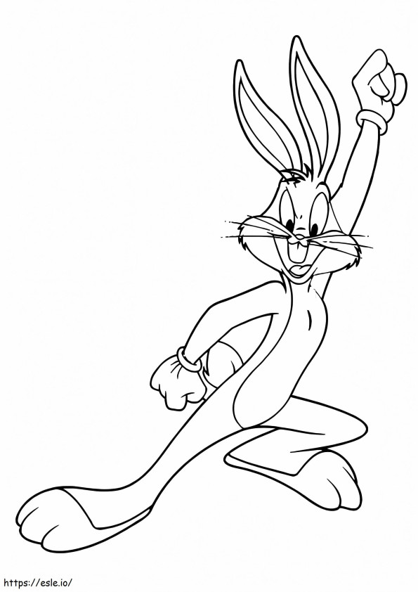 Bugs Bunny Feliz coloring page