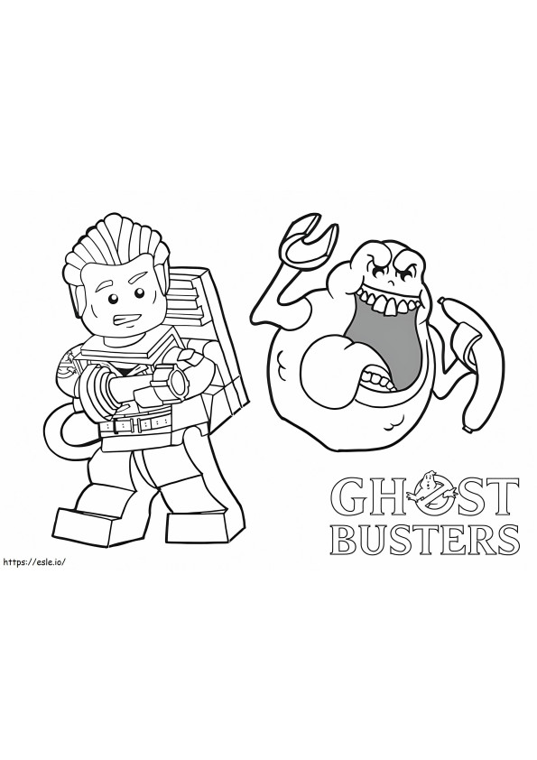 Caça-Fantasmas Lego para colorir