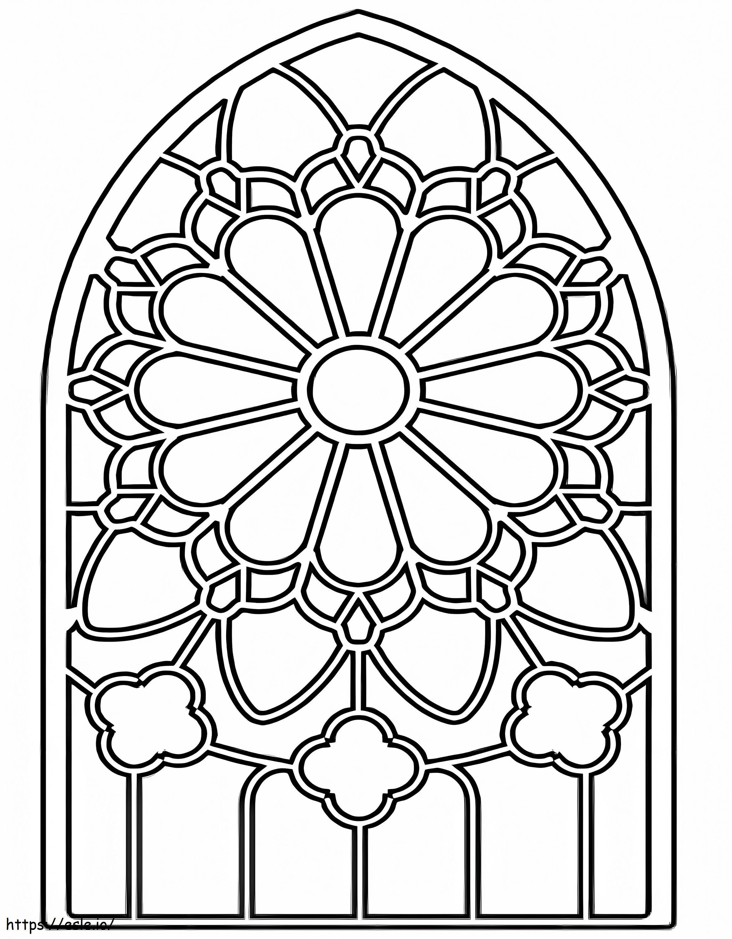 Cool Stained Glass coloring page