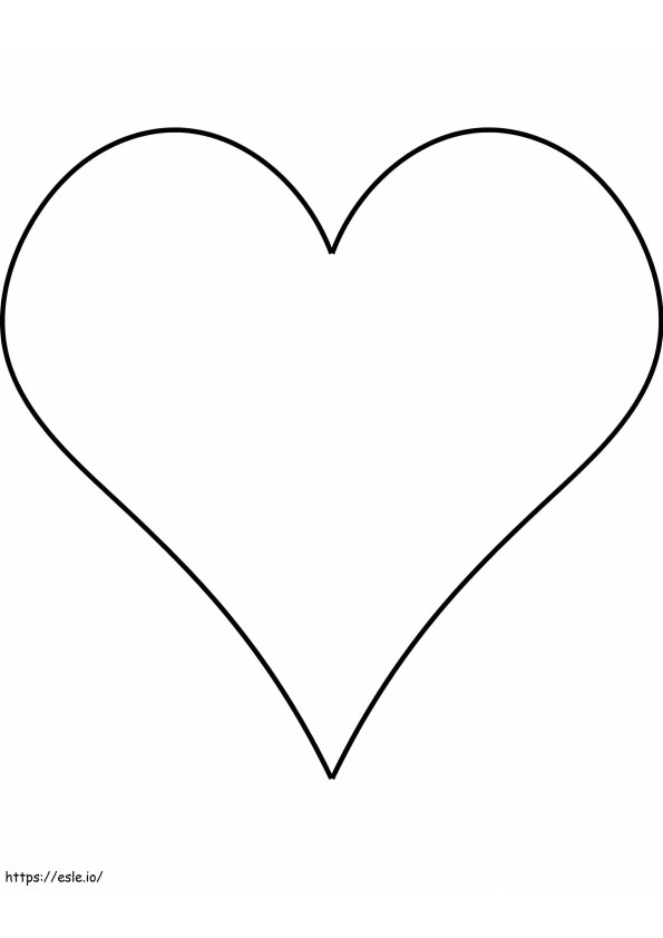 Simple Heart coloring page