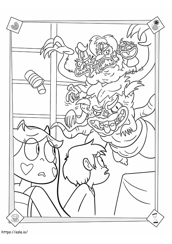 Star Vs. The Forces Of Evil 5 coloring page