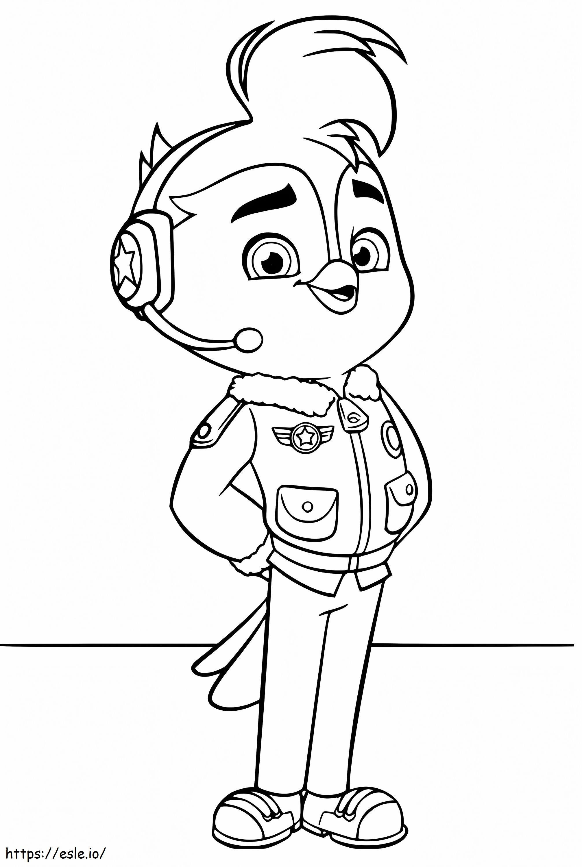 Speedy From Top Wing coloring page