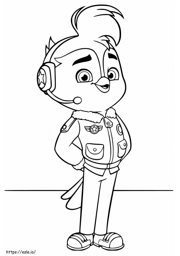 Speedy From Top Wing coloring page