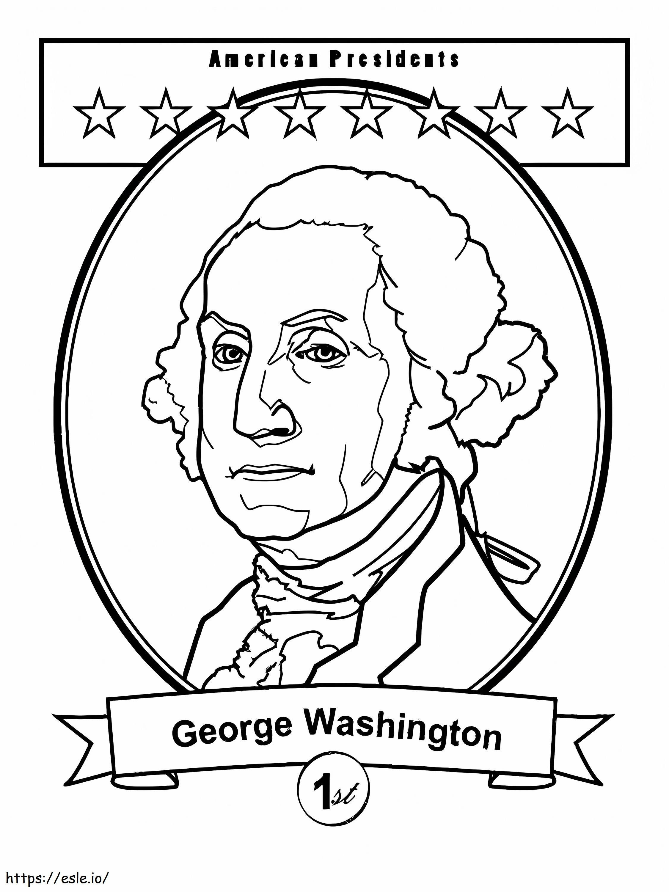 George Washington 9 Gambar Mewarnai