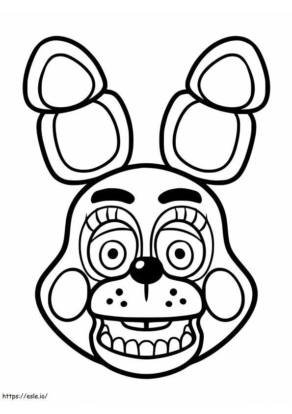 Toy Head Bonnie coloring page