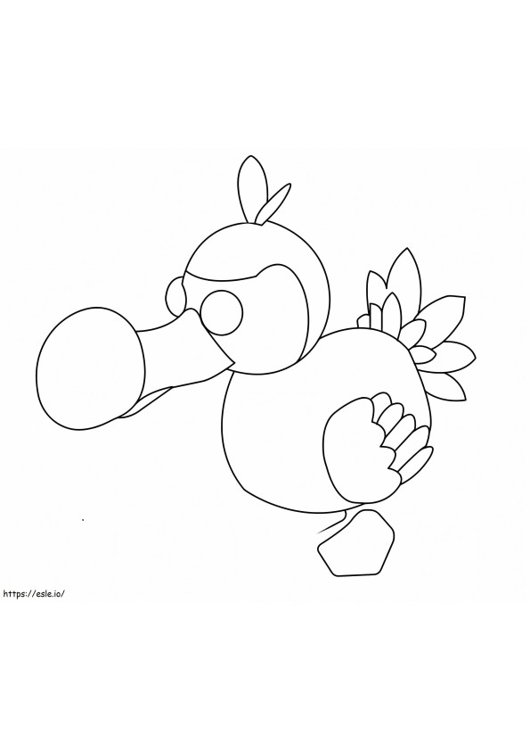 Coloriage Dodo adopte moi à imprimer dessin