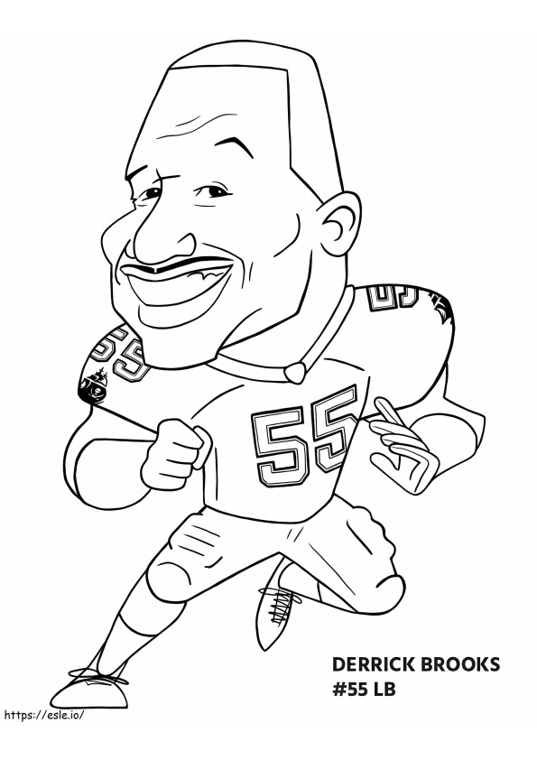 Derrick Brooks coloring page