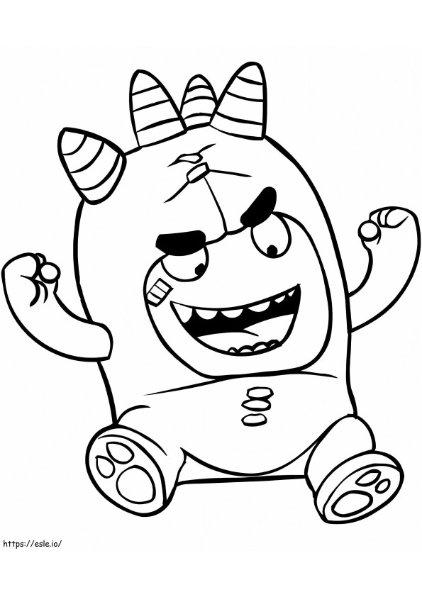Strong Oddbods coloring page