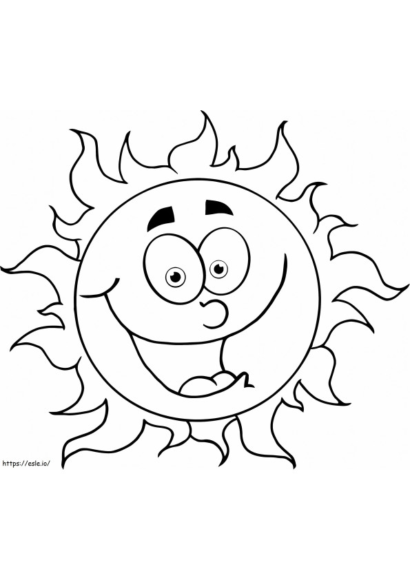Sun For Kids coloring page