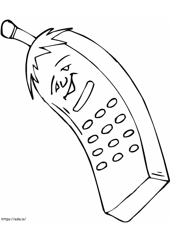 Mora Cell Phone coloring page