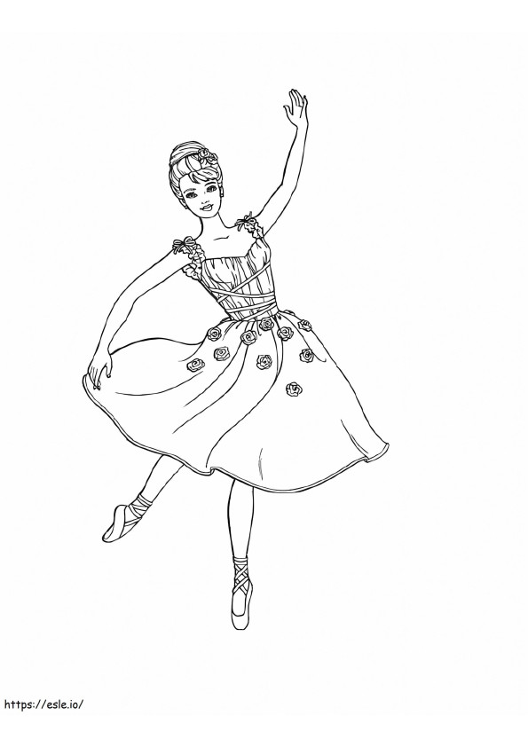 balet 3 kolorowanka