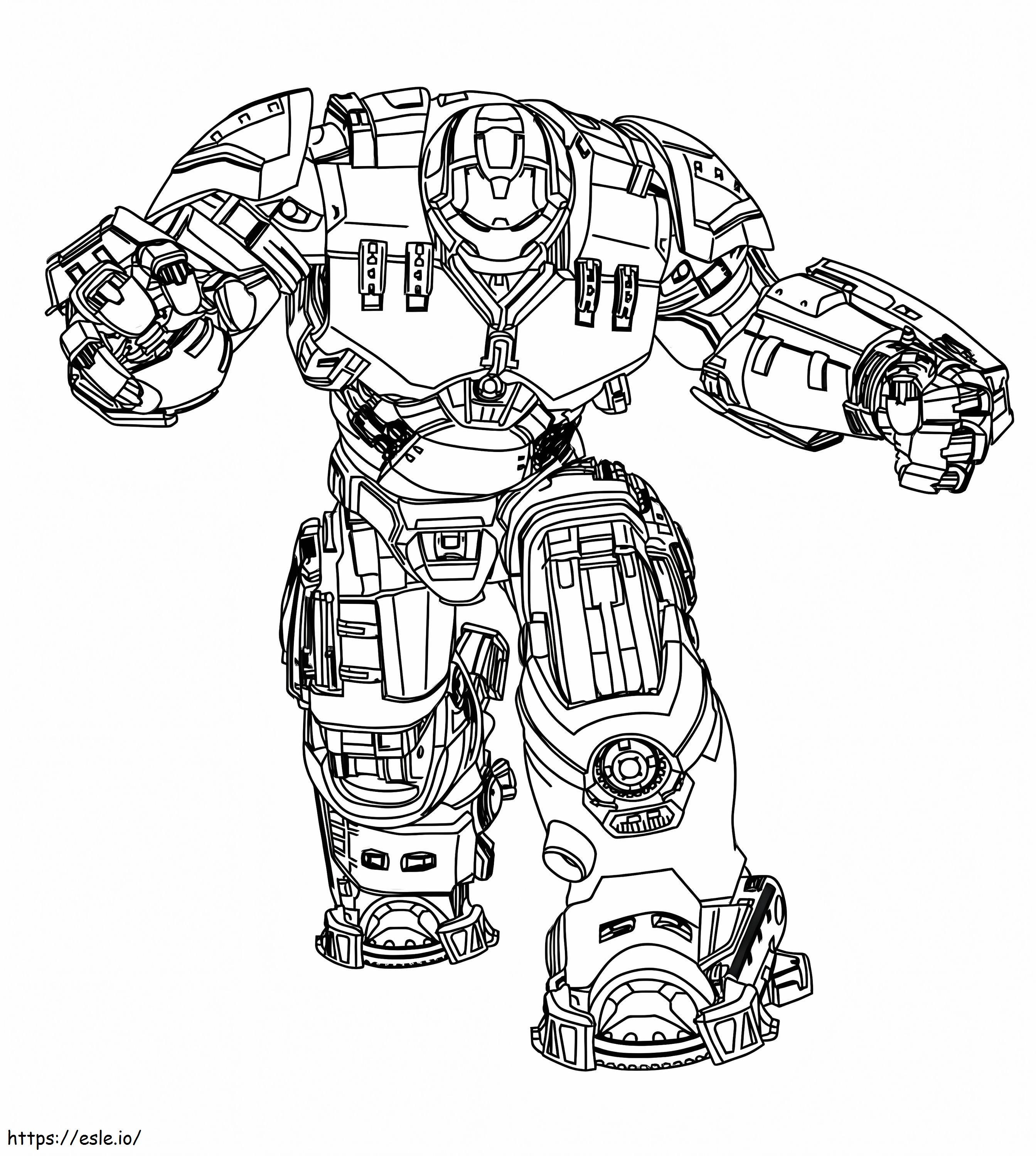 Hulkbuster De Ironman coloring page